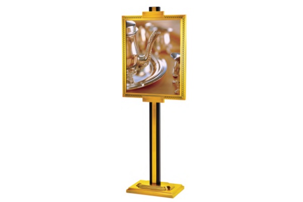 Stainless Steel Plated Vertical Sign Holder HS-SH04