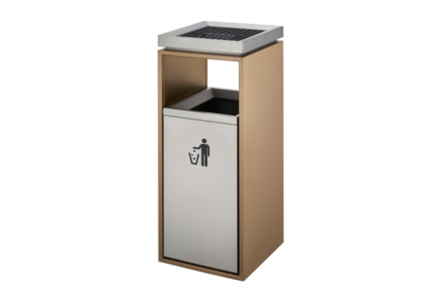 Floor-Standing Ashtray Trash Can HS-TC02