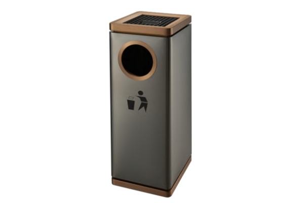 Floor-Standing Ashtray Trash Can HS-TC04