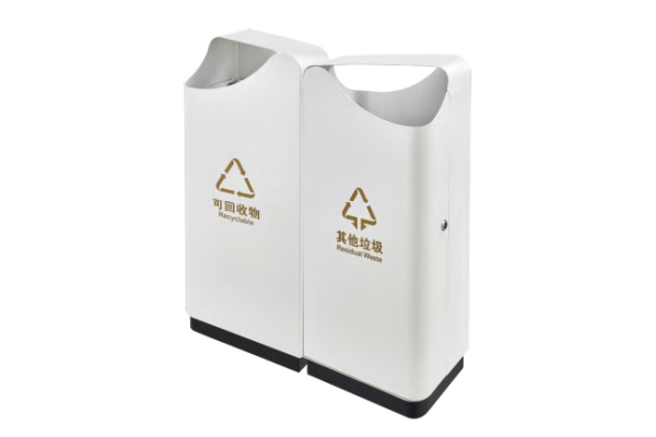 Floor-Standing Ashtray Trash Can HS-TC07