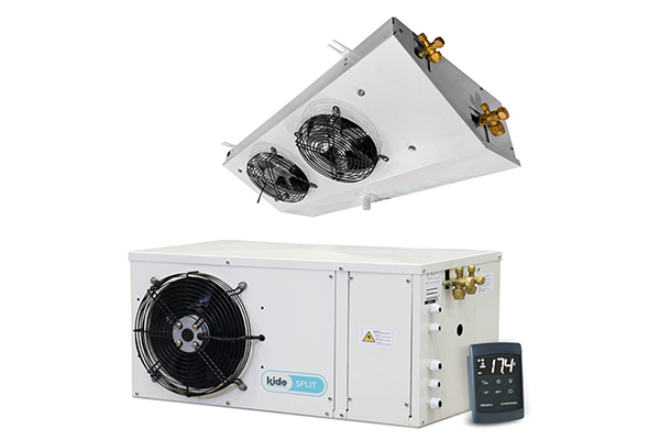 Commercial split refrigeration units for small volume cold storage rooms