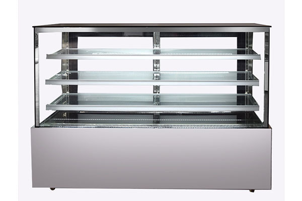 Display Refrigerator White Square Refrigerated Bakery Display Case with LED Lighting YRG-D01