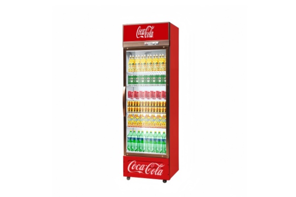 Upright-Chiller-Freezer Commercial Upright Beverage Chiller with 1 door Glass Display YRG-GD001