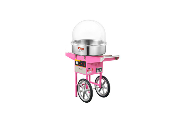 Electric cotton candy machine with cart YSF-YD038