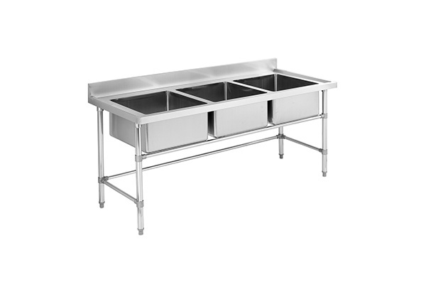 Commercial Kitchen Tiple Sink Bench YSS-D307