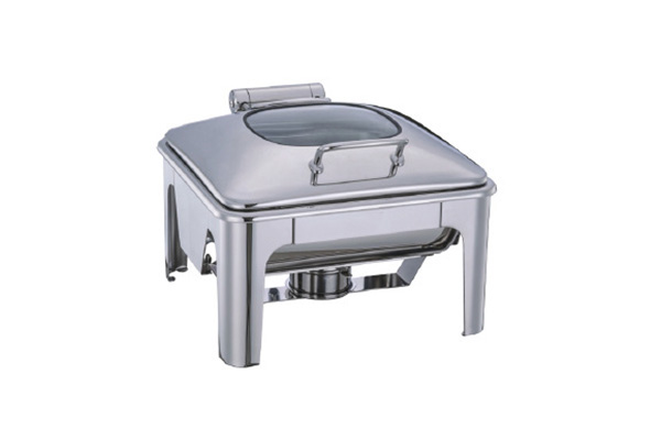 6L 2/3 size induction chafer(with glass lid) YSW-YH005