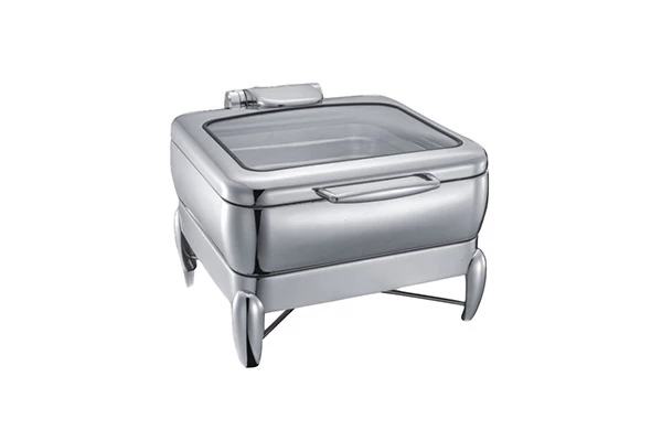 6L 2/3 size induction chafer(with galss lid) YSW-YH027