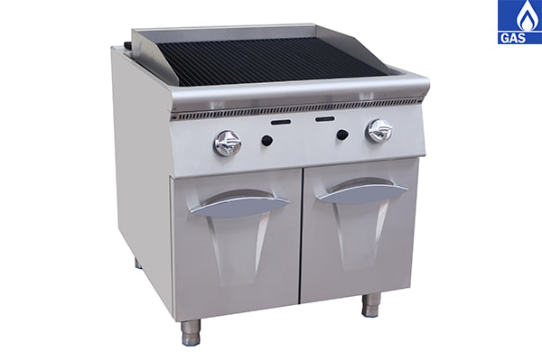 Grill Equipment Gas Lava Rock Grill With Cabinet YWK-J203
