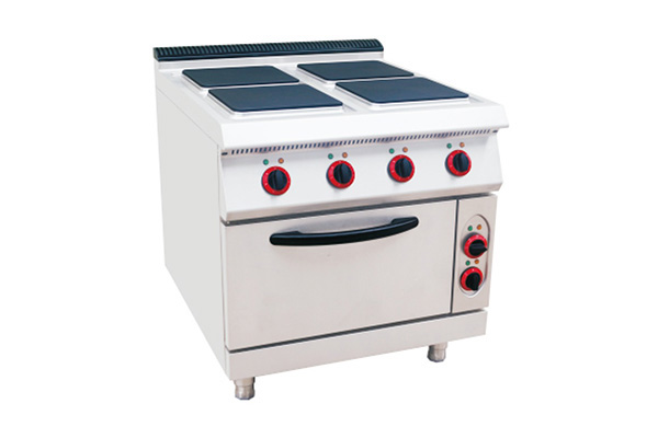 Commercial Electric 4-Square Hot Plate Cooker With Oven YWK-J213