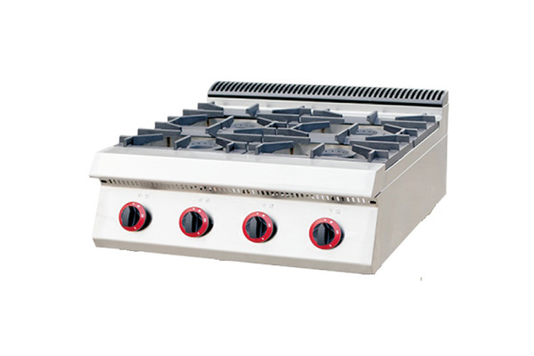 Commercial Countertop Gas Range With 4-Burner YWK-J242