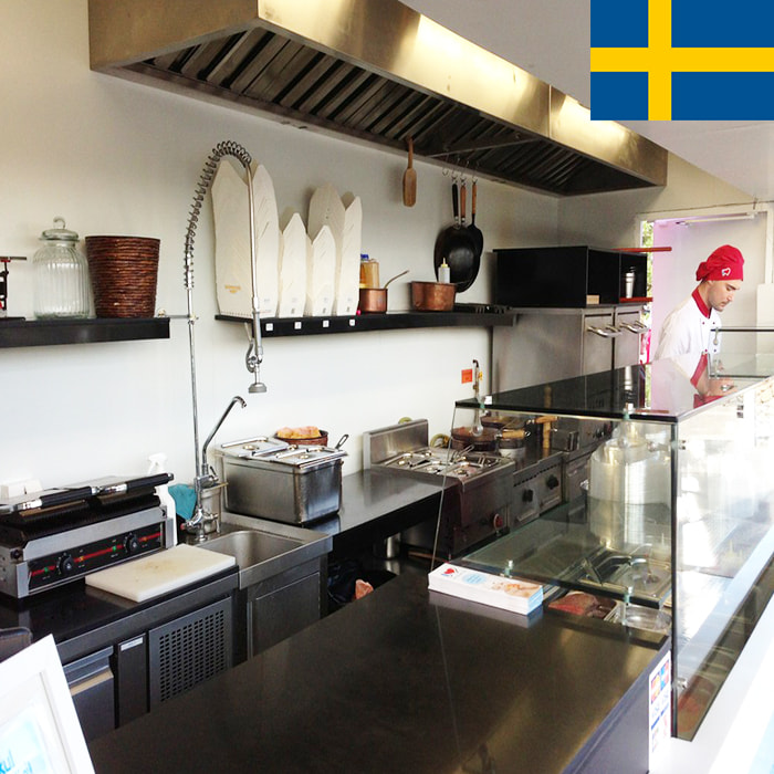 Container Restaurant Kitchen in Sweden