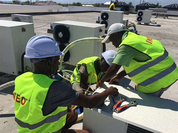 Construction and installation on the ground