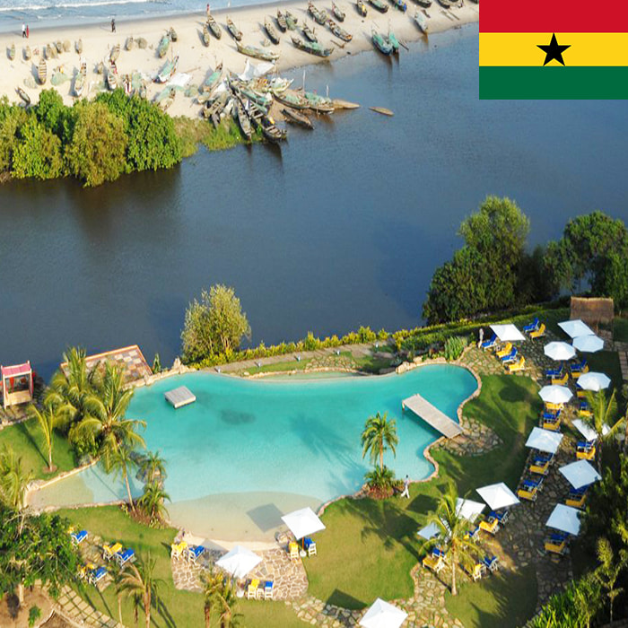 White Sands Beach Resort in Ghana