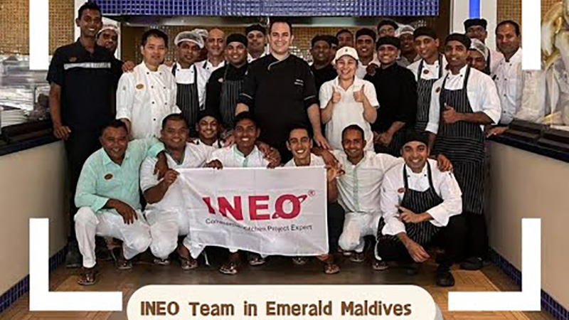 Aftersales Kitchen Project in Maldives Emerald Collection - INEO