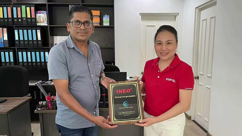 INEO Aftersale Service Team in Maldives 2023